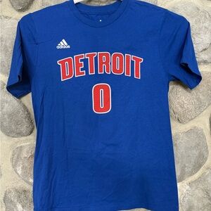 Adidas NBA Detroit Pistons Andre Drummond #0 Youth Large 14/16 Tee NWOT